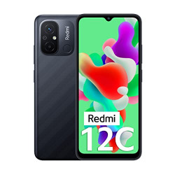 Redmi 12C (Matte Black, 6GB RAM, 128GB Storage) | High Performance Med