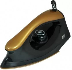 QUALX ULTRA LIGHT WEIGHT 1200 W Dry Iron (Black, Gold) (Pack of 1)