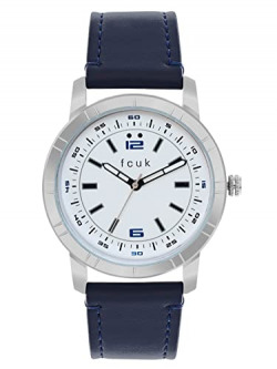 FCUK Analog White Dial Men's Watch-FK00012E