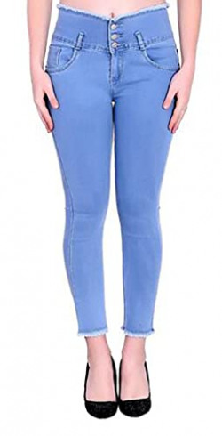 Stylish Trending Jeans for Girls or Women (30, Light Blue)
