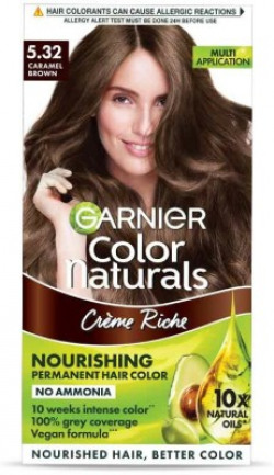 GARNIER Color Naturals Creme , Shade 5.32, Caramel Brown