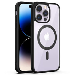 AmazonBasics Back Case Cover for iPhone 14 Pro | Compatible for iPhone 14 Pro Back Case Cover | Scratch-Resistant Back Case Cover | Black