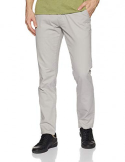 Amazon Brand - Symbol Men's Regular Casual Trousers (SYMCT-TO-02_Lt. Grey_34)