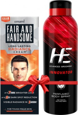 FAIR AND HANDSOME Long Lasting Radiance Cream 60g + HE Deo Innovator 150ml(2 Items in the set)