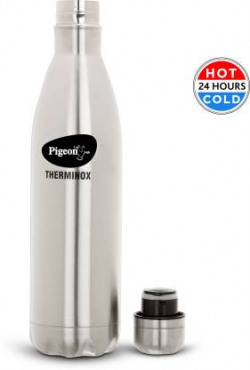 Pigeon Aqua 750 ml Flask(Pack of 1, Steel/Chrome, Steel)