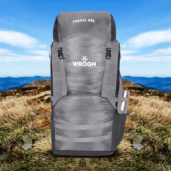 WROGN Adventure- 60L Travel Backpack For Hiking Trekking Bag, Camping Rucksack Rucksack  - 60 L(Grey)