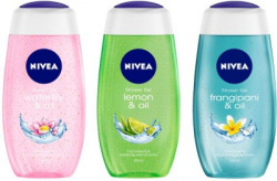 NIVEA Waterlily, LemonOil, and Frangipani showergel(3 x 250 ml)