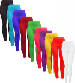 CUTE TREND Legging For Girls(Black Pack of 10)