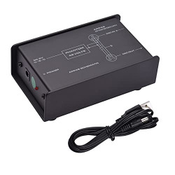 Belity 48V Low Noise Phantom Power Supply for Condenser Microphone DC5V Phantom Power Box with XLR Input & Output Connectors Pro Audio and Accessories for Studio Music Recording