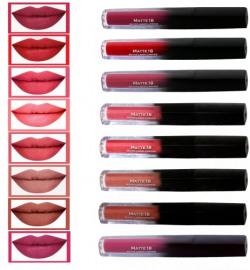 MATTE18 Hydrating Multicolor Liquid Matte Lipstick kit for Women- Long Lasting, Non-Sticky, Non-Transfer Waterproof Lipsticks Combo Pack - Makeup Lip Color Gift Set of 8