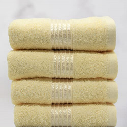 Frya 100% Cotton, 450 GSM, Hand Towel, 40cm x 60cm (Autumn Beige, 4)