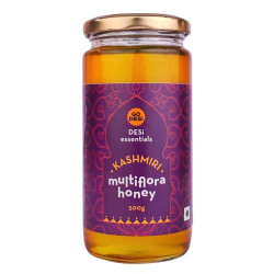 GO DESi KASHMIRI MULTIFLORA HONEY | Pure | Natural | Unprocessed | Original Honey | 500 grams
