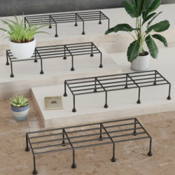 WonderStand plant stand, pot stand, plant stand for balcony, planter stand Plant Container Set(Pack of 4, Metal)