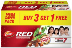 Dabur Red Toothpaste(450 g, Pack of 3)