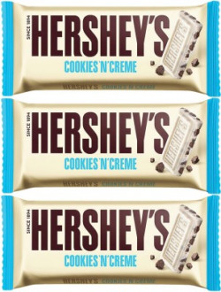 HERSHEY'S Cookies 'N' Creme Bars(3 x 100 g)