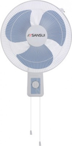 Sansui Chetak High Speed 400 mm 3 Blade Wall Fan(Blue and White, Pack of 1)