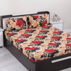  Microfiber Double Floral Flat Bedsheet start @194