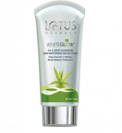 LOTUS HERBALS WhiteGlow 3-In-1 Deep Cleansing Skin Whitening Facial Foam, face wash, for all skin types Face Wash(100 g)