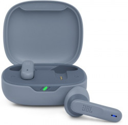 JBL Wave 300 TWS, 26Hr Playtime, Open-Ear Design, JBL Epic Sound, Touch Control Bluetooth Headset(Blue, True Wireless)