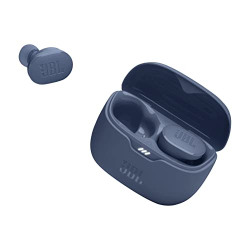 JBL Tune Buds Wireless ANC Earbuds (TWS) with Mic, Customized Extra Bass EQ, 48 Hrs Battery and Quick Charge, 4-Mics, IP54, Ambient Aware & Talk-Thru, Headphones App, Bluetooth 5.3 (Blue)