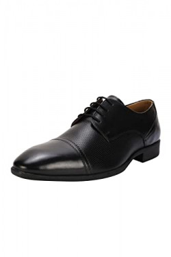 Peter england black formal shoes online