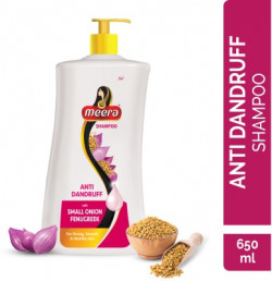 Meera Anti Dandruff Shampoo, With Small Onion And Fenugreek,Paraben Free(650 ml)