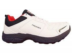 SG Prokick Challenger Cricket Shoe, White/Navy/Red