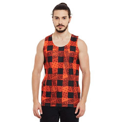 wear your mind Men's Printed Vest (CSV016_L_Multicoloured_L)