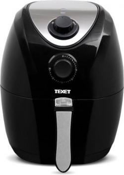 Texet AF-611 with 7 Menus and Timer & Temperature Control, Nonstick 3.2L Dual-Rack Fry Basket with Stainless Steel Finish, 1400W, Auto Shut-off Air Fryer(3.2 L)