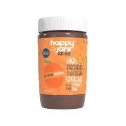Happy Jars - Orange Almond High Protein Chocolate Spread for Kids 265g with Real Fruits
