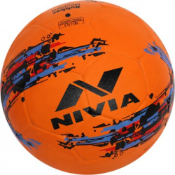 NIVIA Storm Football - Size: 5(Pack of 1, Orange)