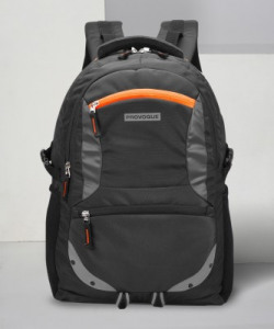 PROVOGUE Spacy unisex backpack with rain cover and reflective strip 35 L Laptop Backpack(Black)