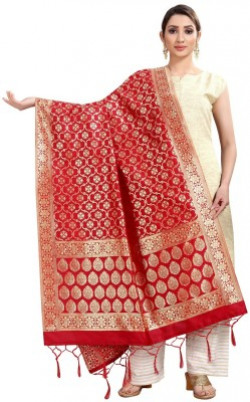 RRK IMPORT AND EXPORT Jacquard Woven Women Dupatta