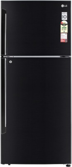 LG 412 L Frost Free Double Door 1 Star Convertible Refrigerator  with Door Cooling+, Inverter Compressor, Express Freeze & Multi Air Flow(Ebony Sheen, GL-T432AESR)