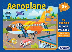Frank 15 Pieces Floor Puzzle for 3 Year Old Kids and Above (Aeroplane)