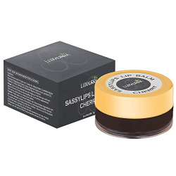 LUXAURRA Vegan Cherry Flavour Lip Balm for Women & Men Dark Lips | Infused with Mango Butter, Honey, Castor Oil & Jojoba | 100% Natural Lip Balm for Girls, Boys & Kids|Chemical Free Lip Gloss Balm - 7g