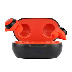 ZEBSTER Duo 1 Earphone with Bluetooth 5.1,Voice Assistant Support (Red)