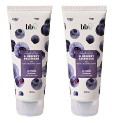 BBX Skincare Essentials Blueberry Extract Face Wash | Hydrating & Skin Refreshing Facewash for All Skin Types 100 ml (Pack of 2)
