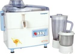 Crompton by Crompton prima CG- RJ PLUS rj plus 450 W Juicer Mixer Grinder (2 Jars, White & blue)