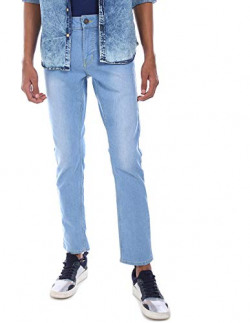 Colt by Unlimited Men's Slim Fit Jeans (CLPDNME00003B23_Blue Super Stone_32)