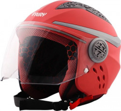 Steelbird Fairy Specially Designed ISI Certified Helmet for Girls/Women's Motorbike Helmet(Matt Berry Pink with Clear Visor)