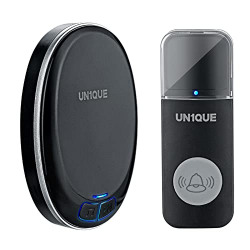 UN1QUE Wireless Door Bell for Home Long Range, Calling Bell for Office-Cordless Door Bell, 1000Ft Range with 36 Chimes, LED Light, 4 Level Volume