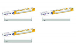 wipro Aluminium Non-Rechargeable P07010_3 14-Watt Led Light (Pack Of 3, Rectangular, Cool Day Light)