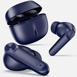boAt Airdopes Max Truly Wireless in Ear Ear Buds w/ 100 HRS Playtime, Quad Mics with ENx Tech, Beast Mode(50ms Low Latency), ASAP Charge, Bluetooth v5.3 and IWP(Bold Blue)