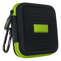 TIZUM Travel Organizer Case for Earphones, Pen Drives, Memory Card, Data Cable (Black)