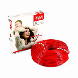 GM Flame Retardant Wire - 6 Sq mm (45 m, Red)