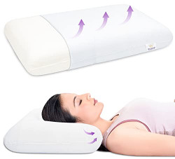 MY ARMOR Memory Foam Pillow for Sleeping, Orthopedic Bed Pillow for Neck & Shoulder Pain Relief, King Size - 24x15x5 Inches, Without Cover, White, Pack of 1
