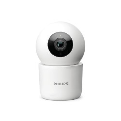 PHILIPS 3MP Wi-Fi Indoor 360 Degree Security Camera | CCTV for Home | 2K(1296p) Resolution, Pan Tilt Zoom, 2-Way Talk, Motion & Sound Detection | HSP3500 White