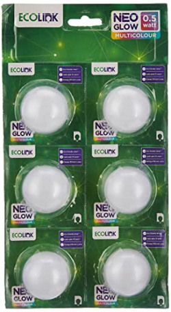 EcoLink NeoGlow 0.5-Watt Multicolour LED Bulb B22 Base Night Lamp 