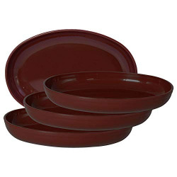 Wonder Plastic Prime Sigma Snacker Mixing Bowl, 500 ml Set of 4, Brown Color, Made in India